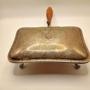Vintage Sheffield Silver Plated Silent Butler Crumb Pan